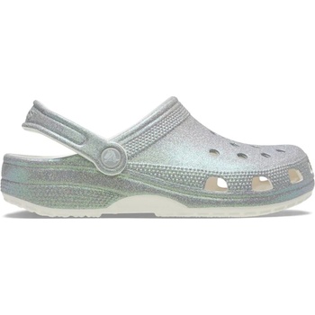 Crocs Детски чехли Crocs Unisex Kids Classic Glitter Clogs - White