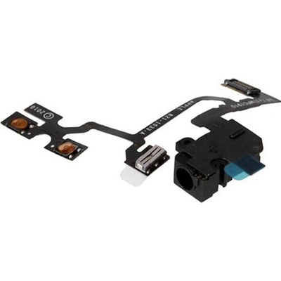 Apple Iphone 4 - Flex kábel hlasitosti audio jack konektor Farba: Čierna