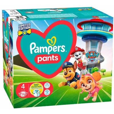 Pampers Пелени гащи Pampers Pants - Paw Patrol, Размер 4, 9-15 kg, 72 броя (1100017437)