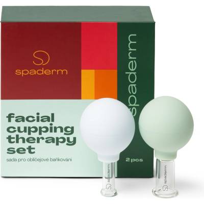 Spaderm Facial Cupping Therapy Set, sada sklenených baniek na tvár