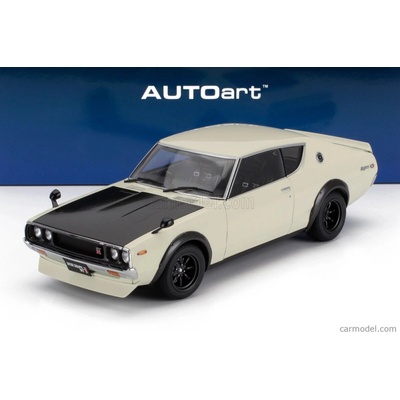 Autoart Nissan Skyline 2000 Tuned Version Coupe 1973 Bílá Černá 1:18