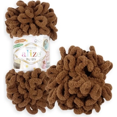 Alize Puffy 321 čokoládová