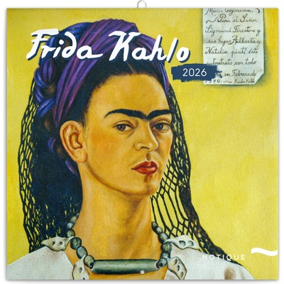 NOTIQUE Poznámkový Frida Kahlo 30 x 30 cm 2026