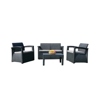 Garden Point Комплект градински мебели Reno 4 Garden Point антрацит техноратан (GAP1603)