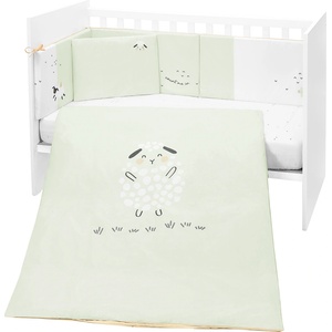 KikkaBoo Бебешки спален комплект 6 части 70/140 Sleepy Sheep (41101060140) - bebetabg