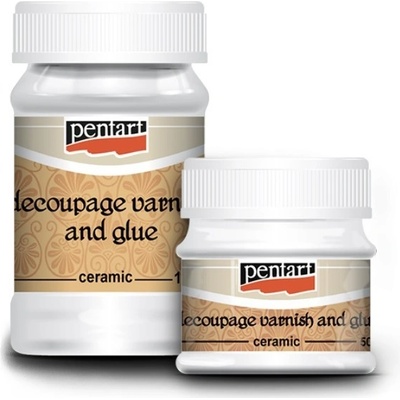 Pentart Lepidlo a lak na decoupage pro keramiku 100 ml
