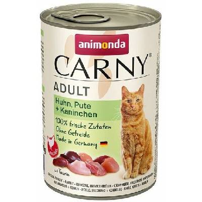 ANIMONDA konzerva CARNY Adult - kura, morka + králik 400g
