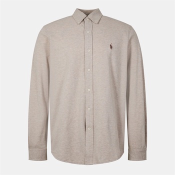 Ralph Lauren Риза Polo Ralph Lauren Men's Slim Fit Button-Down Plain Shirt - Tuscan Beige