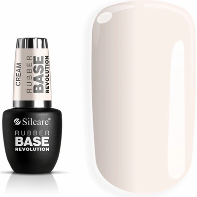 Silcare Kaučuková báza KRÉMOVÁ BÉŽOVÁ Revolution Rubber Base Cream 9 ml