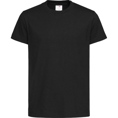 STEDMAN Tričko Classic T Organic Crew Neck Black Opal černá
