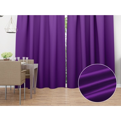 Biante Saténový záves LUX-044 Žiarivo fialový 140x160 cm