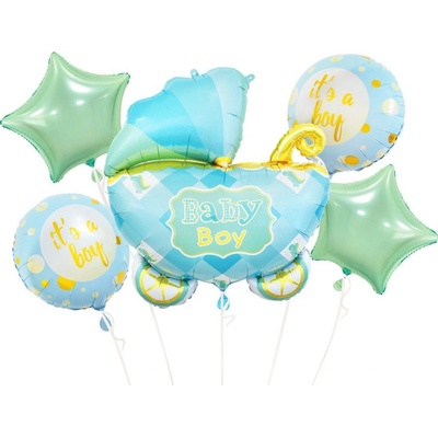 Godan BabyShower narození chlapečka sada fóliových balónků