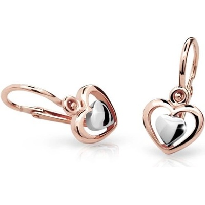Danfil dětské náušnice C1604 z růžového zlata zapínání brizura