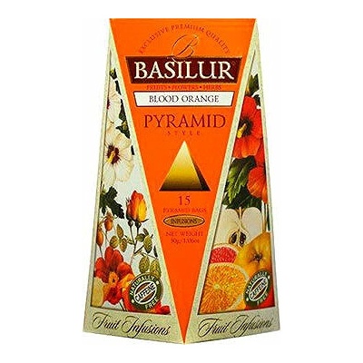 Basilur Tea Export Fruit Blood Orange Pyramid 15 x 2 g