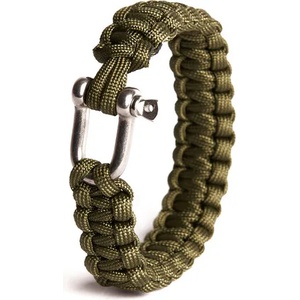 WARAGOD Bazin гривна с метална закопчалка, зелена (WAR003603)