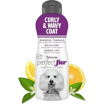 Tropiclean PerfectFur Detangling Curly & Wavy Coat Dog Shampoo Шампоан за кучета с къдрава и вълниста козина 473ml