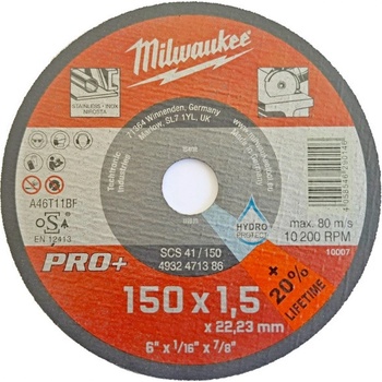 Milwaukee Tenký řezný kotouč 150 x 1,5 mm 4932471386