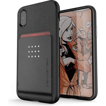 Ghostek Exec Shockproof Case - удароустойчив кейс за iPhone XS, iPhone X (черен)