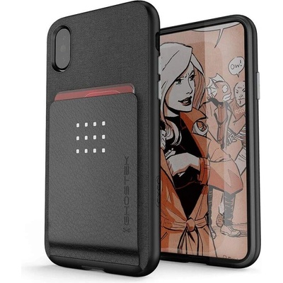 Ghostek Exec Shockproof Case - удароустойчив кейс за iPhone XS, iPhone X (черен)
