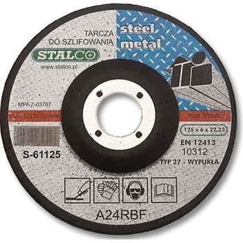 Stalco Kotouč brusný 125 x 6,0 mm S-61125