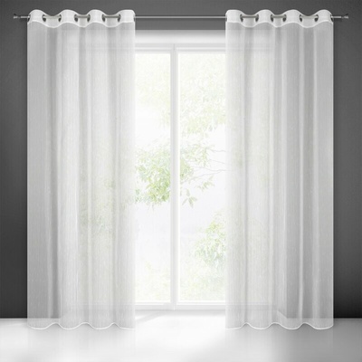Takoy Záclona PILAR s jemnými pásikmi a efektom dažďa 140 x 250 cm-HF-400812 | 140 x 250 cm