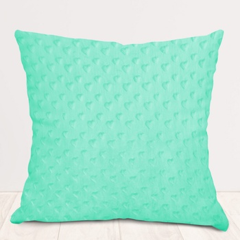 Biante Minky 3D srdiečka MKS-002 Mintová 40 x 60 cm