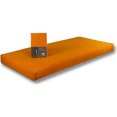 LeRoy Prostěradlo Jersey oranžové s elastanem napínací 100x220