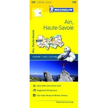 Ain, Haute-Savoie, France Local Map 328
