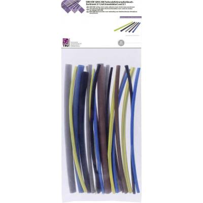 TRU COMPONENTS T1902CA044 sada zmršťovacých bužírok modrá, hnedá, sivá, zelená, žltá, čierna Pomer zmrštenia:3:1, 2:1 20