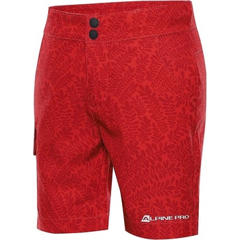dětské softshellové šortky Alpine Pro Morco červené