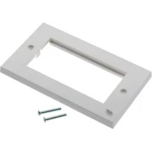 Brand-Rex Лицев панел Brand-Rex MMCWDOUNI031, 80x147mm рамка, 2х 50х50mm отвор, бял (MMCWDOUNI031)