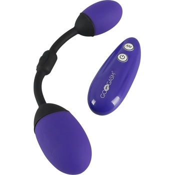 Image 1 of GoGasm Vibrating Pussy & Ass Balls Purple
