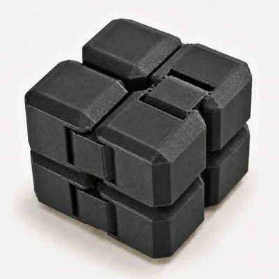 Antistresová kostka Infinity Cube Svíčkománie3D Černá pastelová