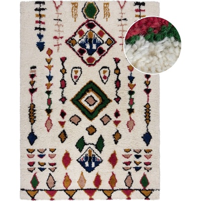 Flair Rugs Кремав ръчно изработен вълнен килим 200x290 cm Moroccan Fes - Flair Rugs (503119376333)