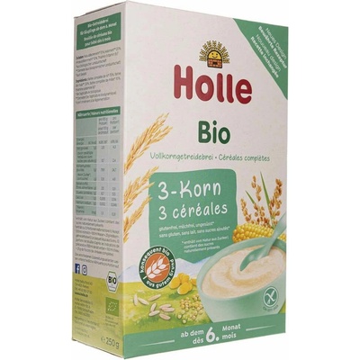 Holle Bio celozrnné cereálie 3-zrnné 250 g