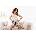 Donna Дамска пижама Piama-Sofia-12-Light-Beige-Jasny-BeV-61501-Jasny Beż - Червен, размер 40