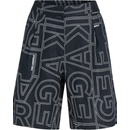 Karl Lagerfeld šortky PRINTED LINEN SHORTS černá