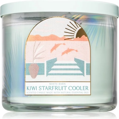 Bath & Body Works Kiwi Starfruit Cooler ароматна свещ с есенциални масла I. 411 гр