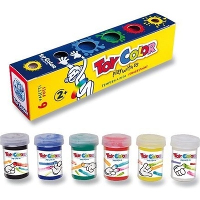 Prstové farby Toy color 6 x 25 ml