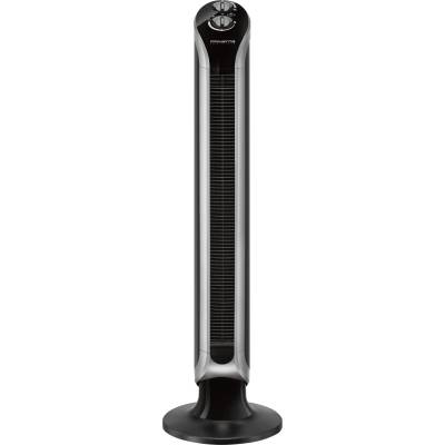 Rowenta VU6620 Eole Infinite tower fan | powerful | quiet at just 43 dB(A) | low energy consumption | 3 speeds | horizontal oscillation | Timer | Black - VU6620F2