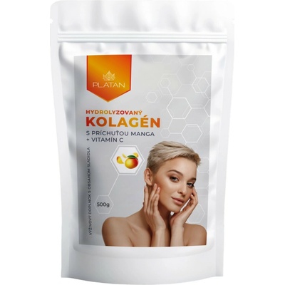 PLATAN Hydrolyzovaný kolagén Mango+Vitamín C 500 g