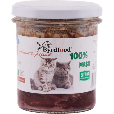 BYRDFOOD Zvěřinové 100% maso 300 g