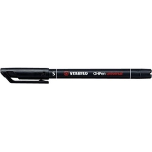 STABILO Алкохолен маркер 0, 4 mm, STABILO "OHPen S", черен 841/46 (841/46)