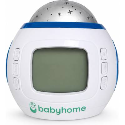 Babyhome Музикален прожектор „Звездно небе с часовник, календар и термометър (BH-1038)