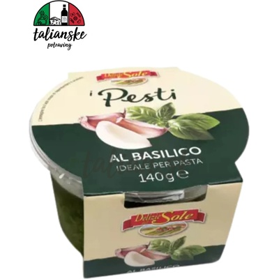 Delizie dal Sole Bazalkové pesto s cesnakom 140 g