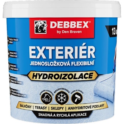 Den Braven Jednosložková hydroizolace EXTERIÉR 5 kg modrá