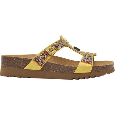 Scholl New bogotta wedge dámské pantofle žluté