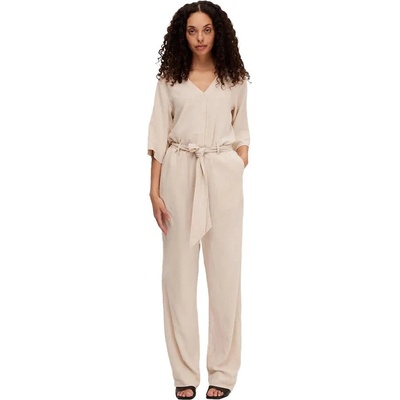 SELECTED Гащеризон Selected Viva 2/4 3/4 sleeve jumpsuit - Beige (Sandshell)