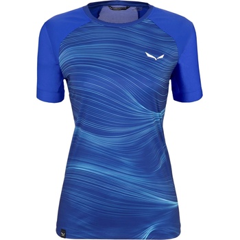 Salewa Women's Short-Sleeve Performance Gym Top - Electric
