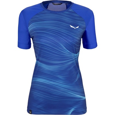 Salewa Women's Short-Sleeve Performance Gym Top - Electric